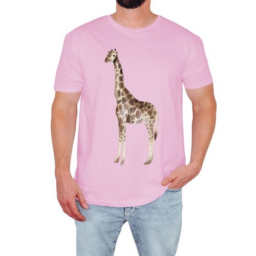 Shirt uomo giraffa - t-shirt,